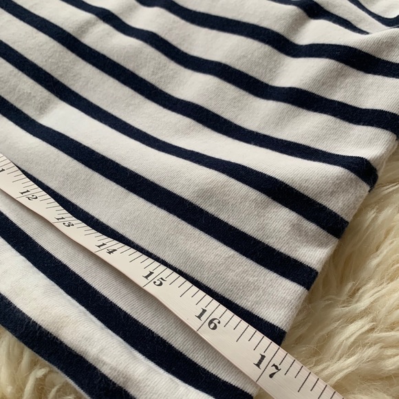 J.Crew Ruffle Sleeve Crew Neck Striped Top - XS - Picture 8 of 11